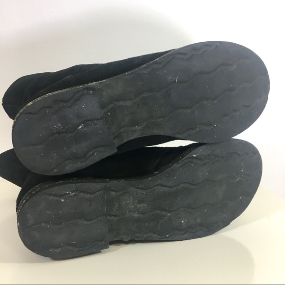 • SOLD • Black Suede Combat Boots - Picture 5 of 10